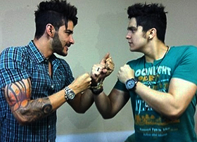 #MMASertanejo | Gusttavo Lima e Luan Santana em bricadeira ameaçam lutar