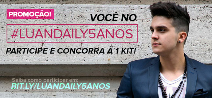 Confira o resultado da promoção #LuanDaily5anos