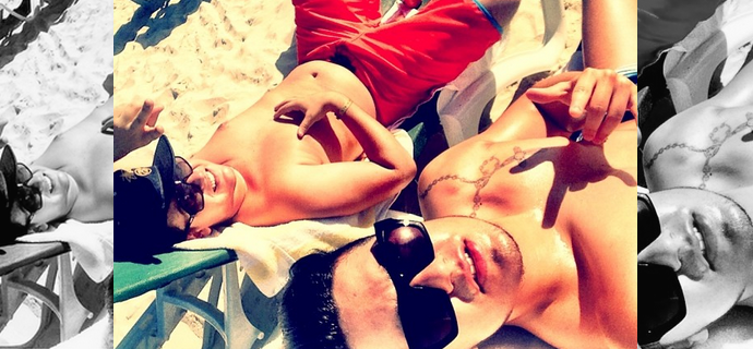 De férias, Luan Santana aproveita o sol de Aruba, Caribe