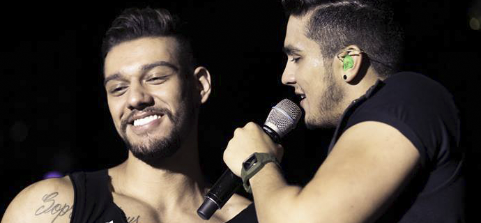 Luan Santana e Lucas Lucco dividem palco em Sete Lagoas