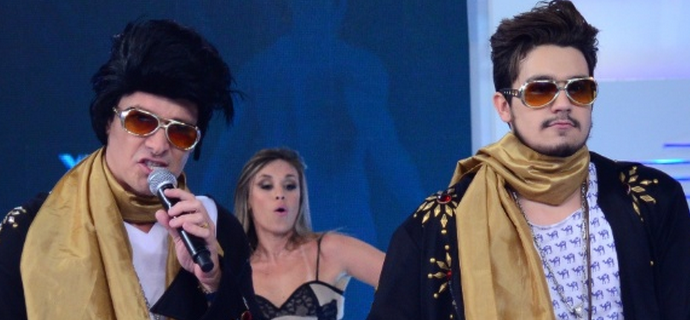 Luan Santana imita Elvis Presley no “Melhor do Brasil”