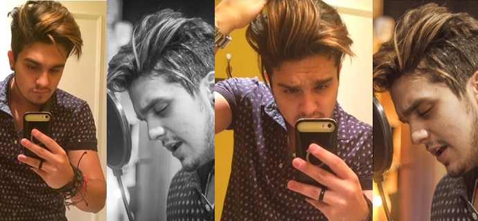 OMG! Luan Santana exibe novo look com cabelos mais claros