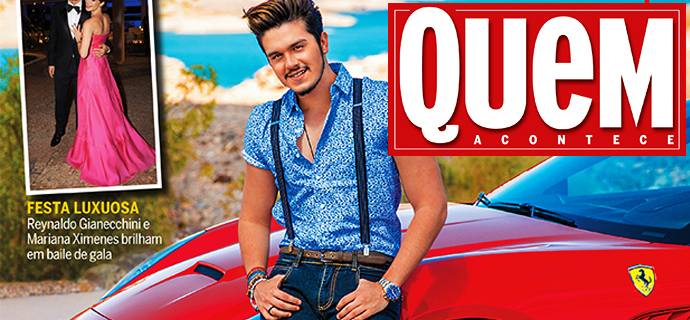 Confira a matéria completa e scanners da revista Quem com Luan Santana