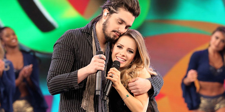Ao lado de Sandy, Luan Santana lança “Mesmo Sem Estar” no Domingão do Faustão