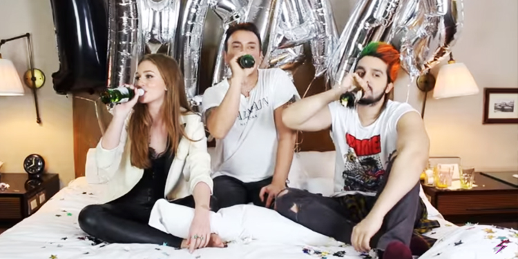 Marina Ruy Barbosa e Luan Santana brincam de “Eu Nunca” no Hotel Mazzafera