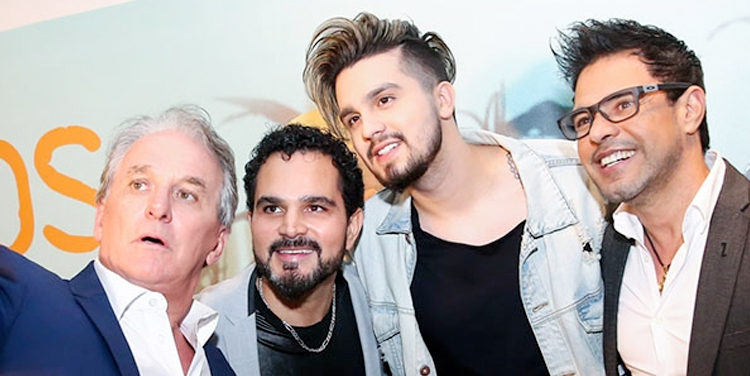 Ao lado de Zezé di Camargo e Luciano, Luan Santana participa do “Okay Pessoal”