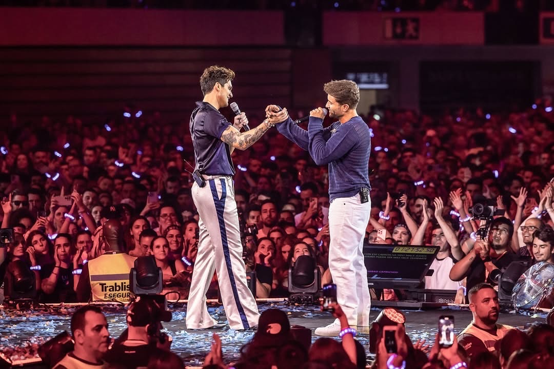 Luan Santana surpreende fãs em Portugal ao gravar música em espanhol com Pablo Alboran na MEO Arena
